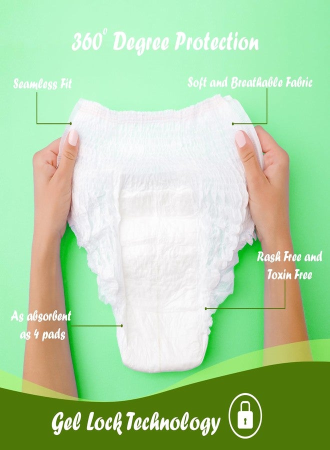 Caredone Disposable Period Panties for Women | 360° Sanitary Protection for Heavy Flow | No Leakage, No Rashes, No Discomfort | Maternity Panties with High Absorbency | Pack of 10. (2XL, 10-Disposable Period Panty) - Image 2